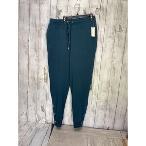 Saturday Sunday by Anthropologie Terry Cropped Dylan Joggers Blue Size Medium